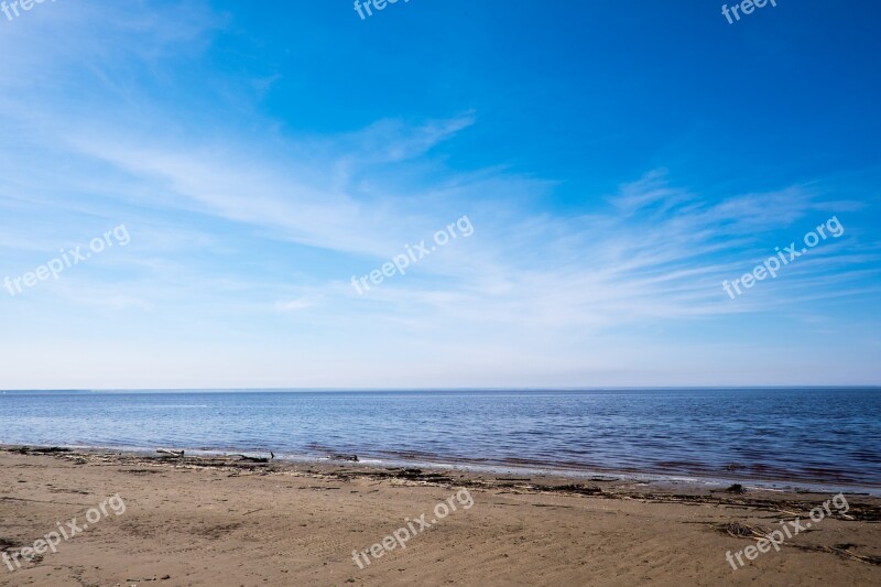 Sea Sky Sand Blue Beach