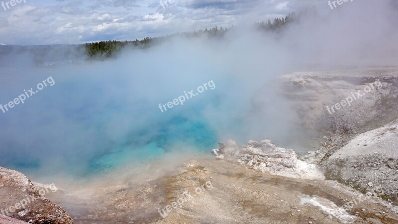 National Park Yellowstone National Parks United States Grand Prismatic Spring