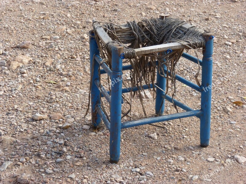 Stool Broken Ramshackle Abandoned Broken Chair