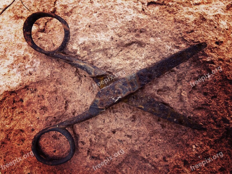 Scissors Symbol Rusty Old Metaphor