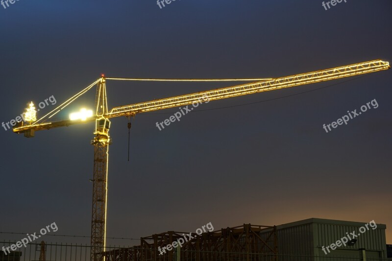 Crane Construction Driver's Cab Baukran Site