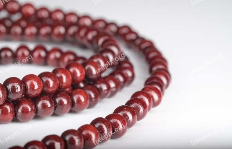 Chaplet Round Brown Placer Beads