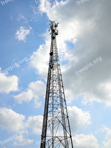 Microwave Tower Cell Phone Communications Radio Tower