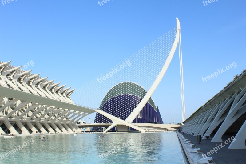 Valencia City Of The Arts Architecture Hemisfèric Oceanografic