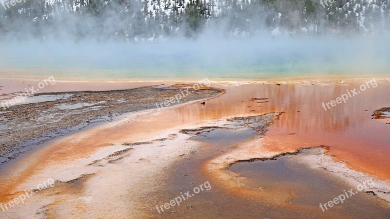 National Park Yellowstone National Parks United States Grand Prismatic Spring