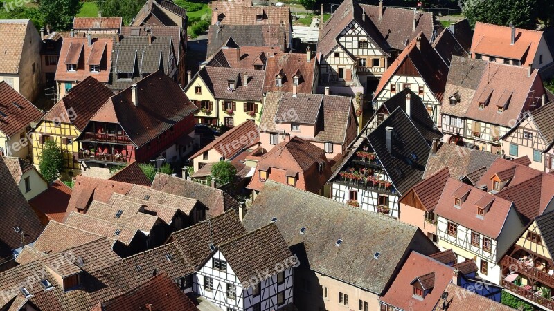 Kaysersberg Alsace France Village Historical Houses