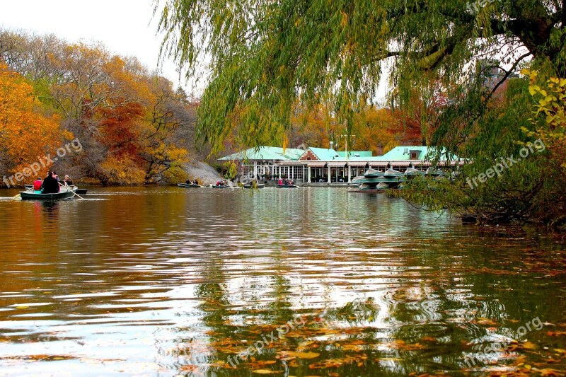 Central Park New York New York City The Lake The Loeb Boathouse