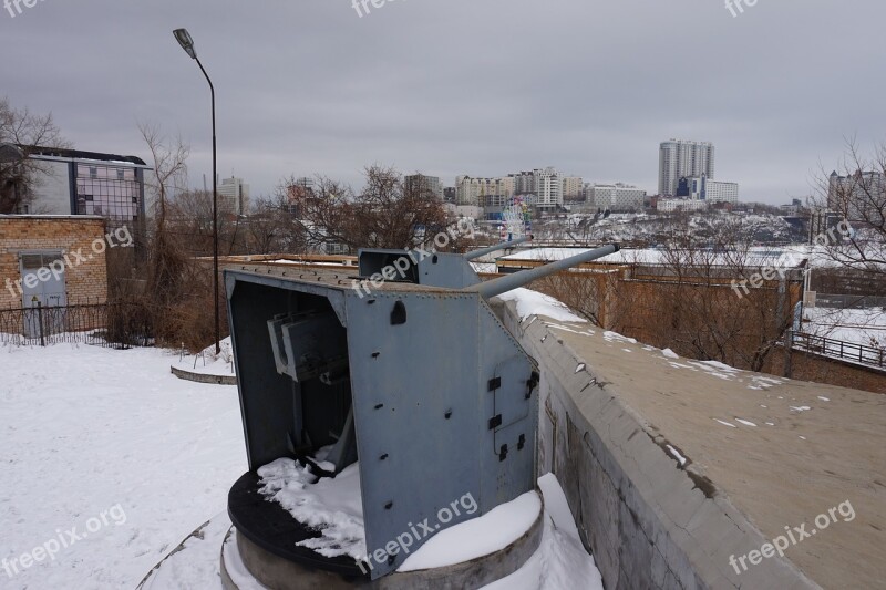 Vladivostok Arms Museum Winter Cannon Free Photos