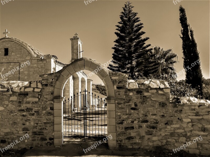 Gate Entrance Stone Old Architecture