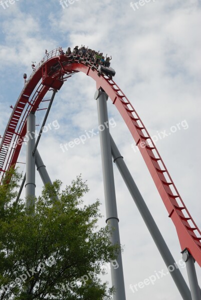 Roller Coaster Ride Amusement Fun Park