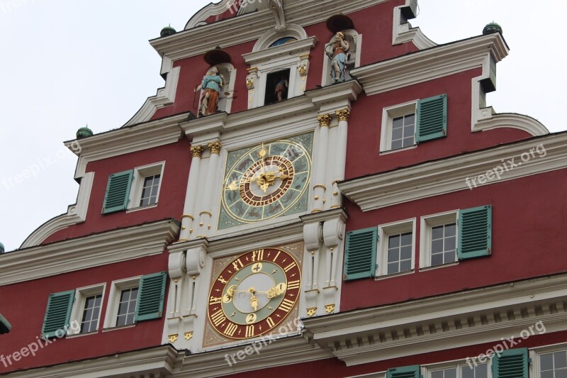 Germany Clock Esslingen Esslingen Am Neckar Baden-württemberg