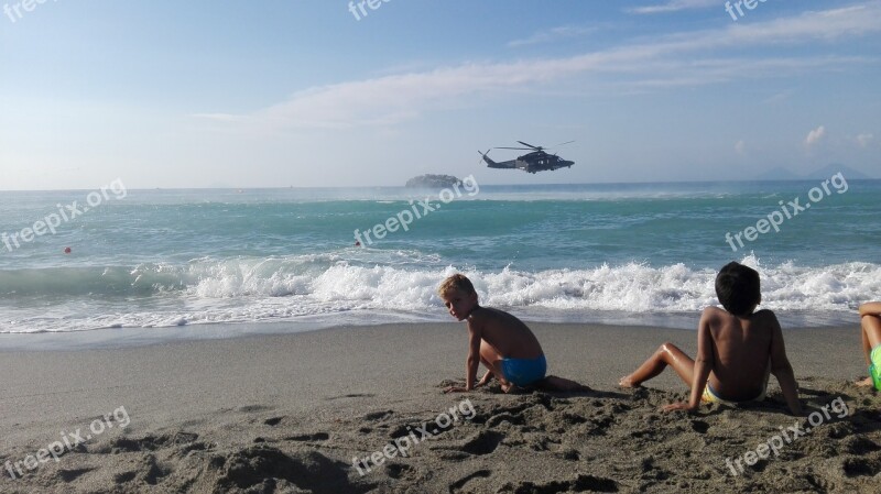 Beach Sea Sicily Show Rescue