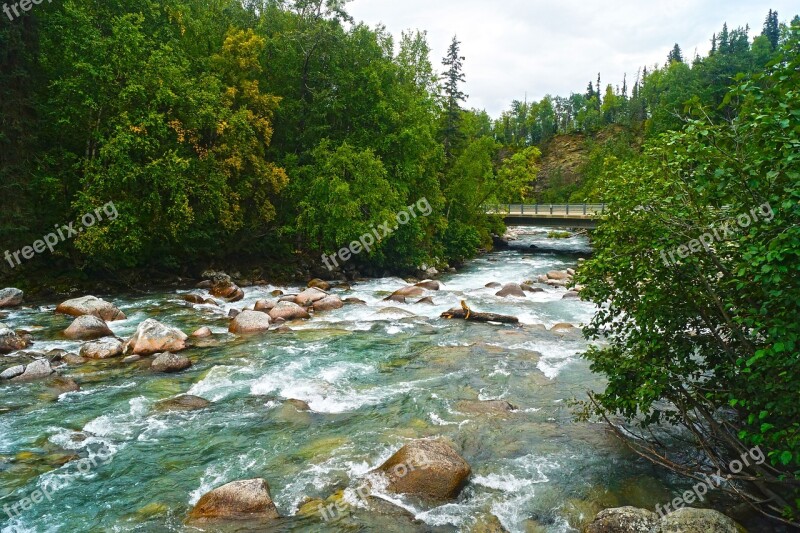 Hatchers Pass Alaska Creek River Mountains