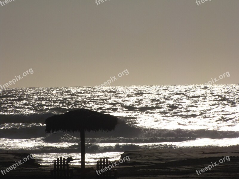 Ocean Silver Cabana Scenery Water