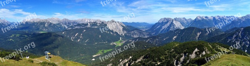 Mountain Alpe Austria Panoramic Landscape