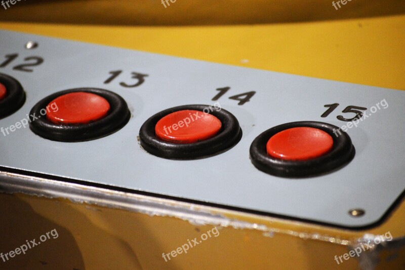 Buttons Red Console Arcade Game