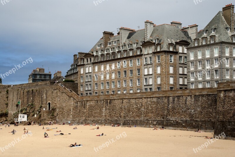 St Malo Brittany Pirates Curtain Wall Fortification