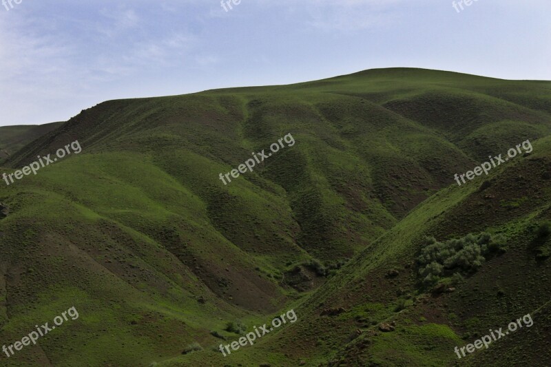 Mountain Spring Green Nature Green Field