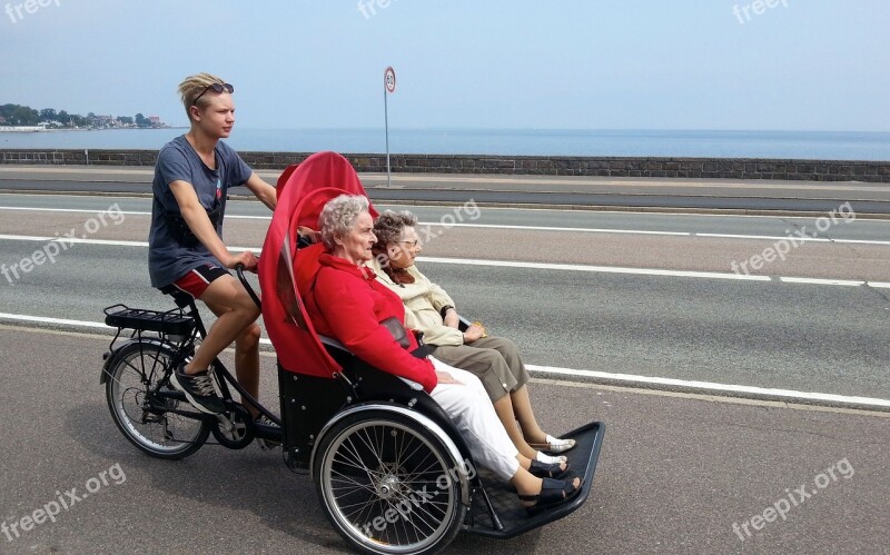 Cycling Without Age Bicycle Taxi Wind In The Hair Free Photos