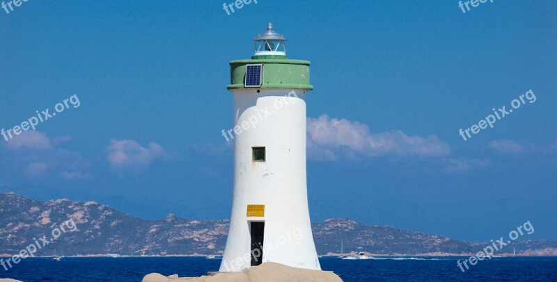 Headlights Sea Summer Sky Lighthouse