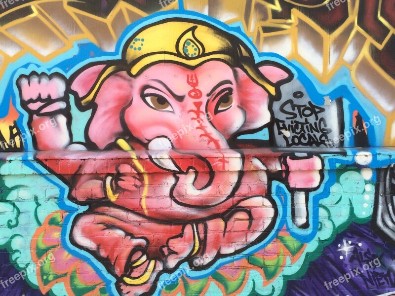 Mission Murals Street Art Elefant Graffiti