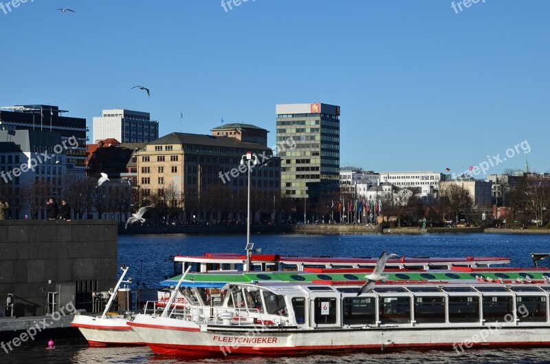 Hamburg Water Ship Germany City