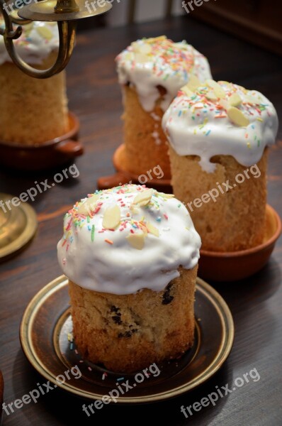 Easter Cake Glaze Sprinkles Kulich