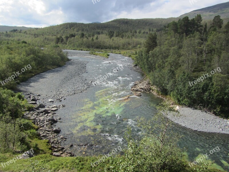 Sweden Lapland Landscape Mountains Hiking