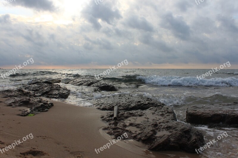 Beach Marine Cloud Coastline Landscape