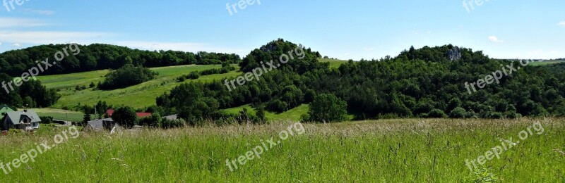 Jerzmanowice Poland Landscape Nature Tourism