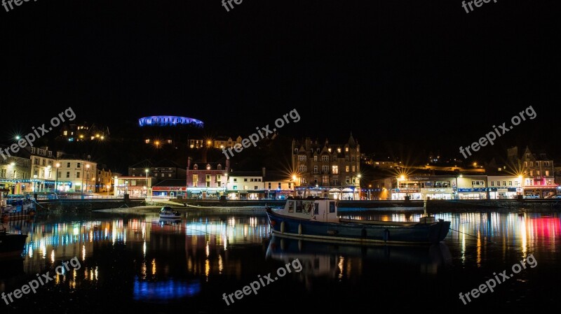 Night Town Oban City Urban