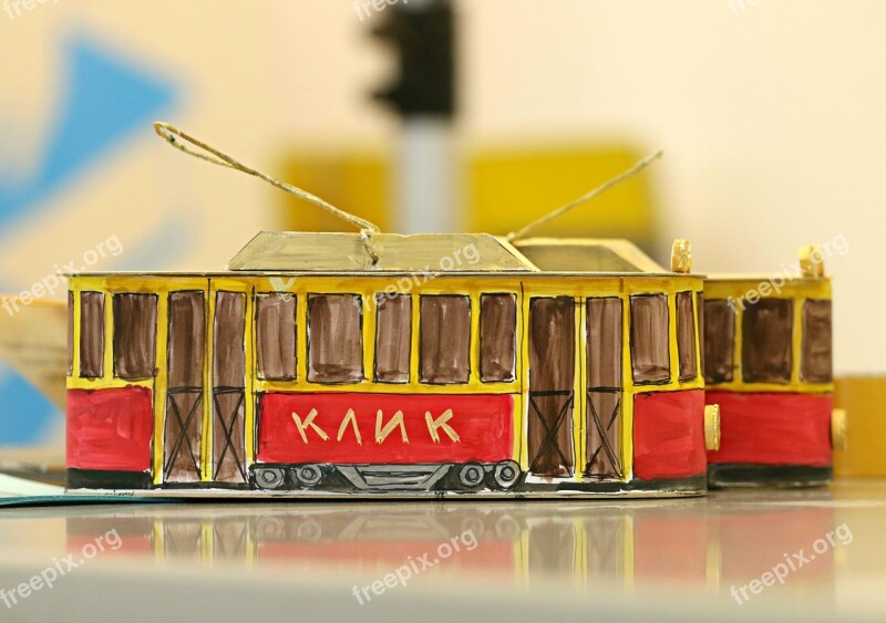 Tram Transport Toy Odd Job Bus