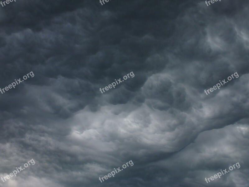 Clouds Gloomy Threatening Sky Dark Clouds