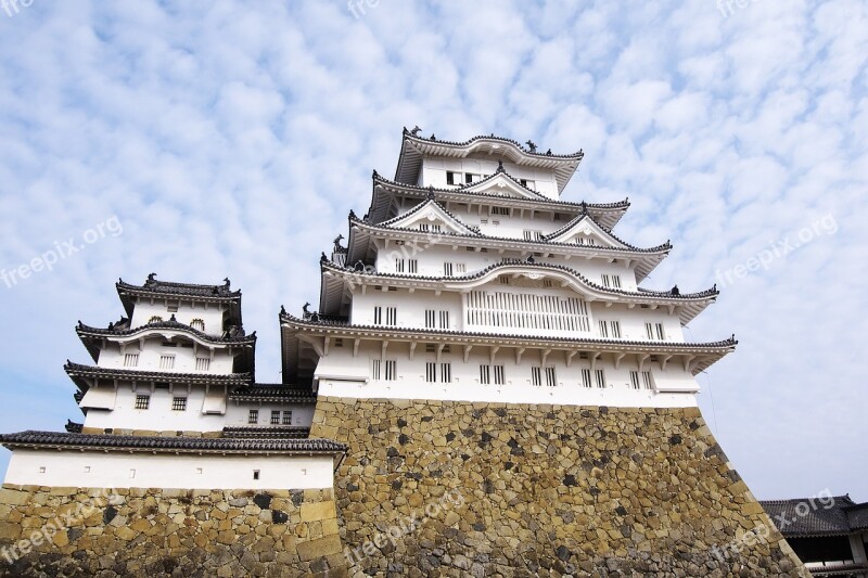 Japan Castle Castle Of Japan Himeji Castle Building