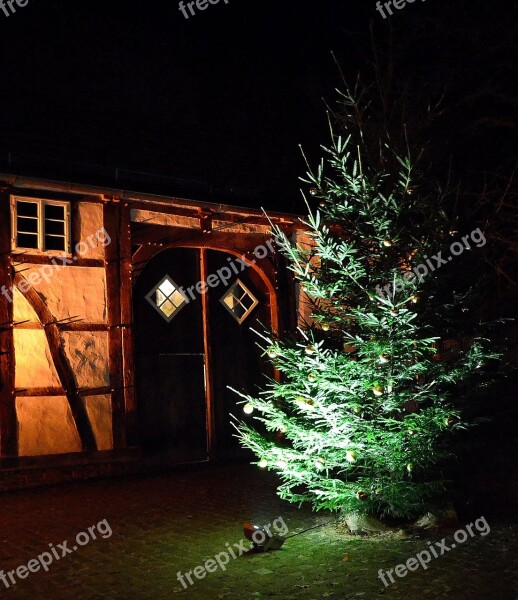 Christmas Fachwerkhaus Lighting Mood Romantic