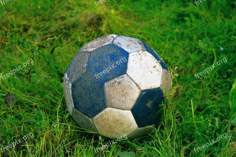 Football Soccer A Ball Ball Turf