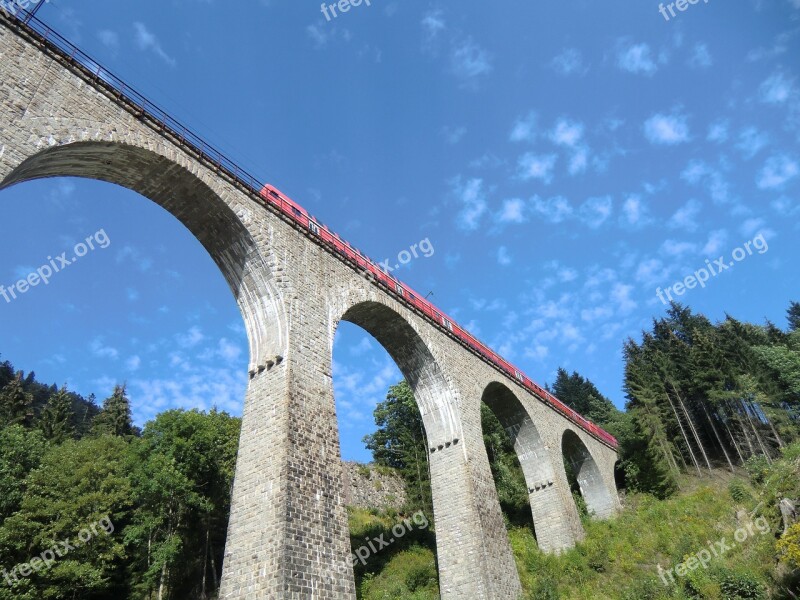 Ravenna Bridge Breitnach Black Forest Sky Train