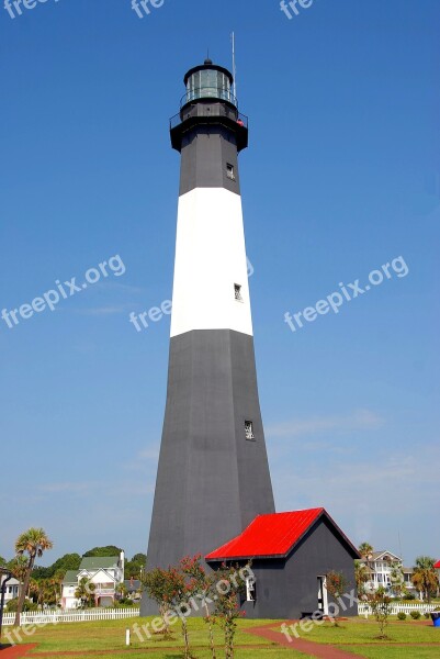 Tybee Island Lighthouse Georgia Usa Lighthouse Light