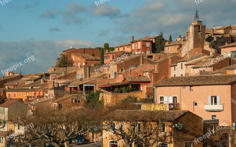 France Roussillon Village Luberon Free Photos