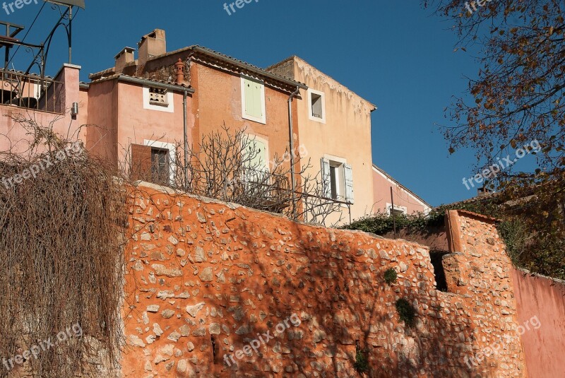 France Luberon Roussillon Façades Free Photos