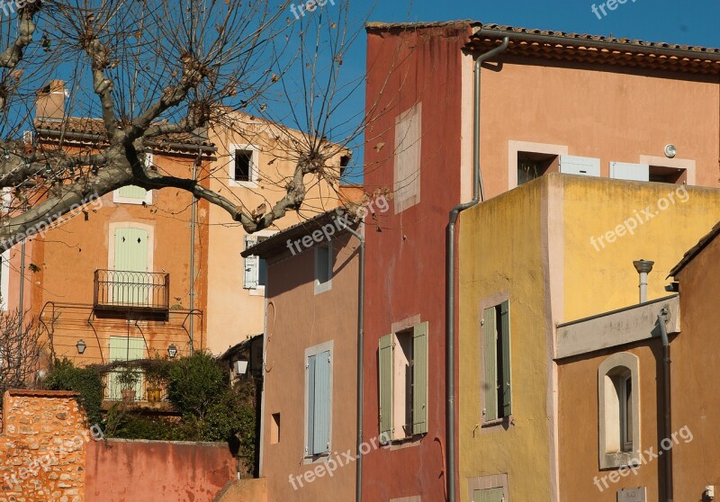 France Luberon Roussillon Village Architecture