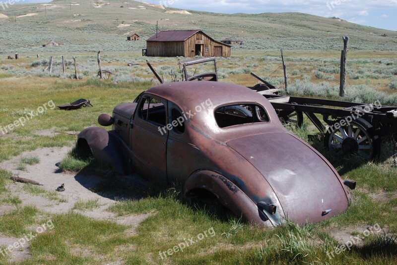 Bodie California Ghost Town Car Rust