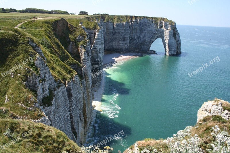 Etretat Travel Landscape Holiday Normandy