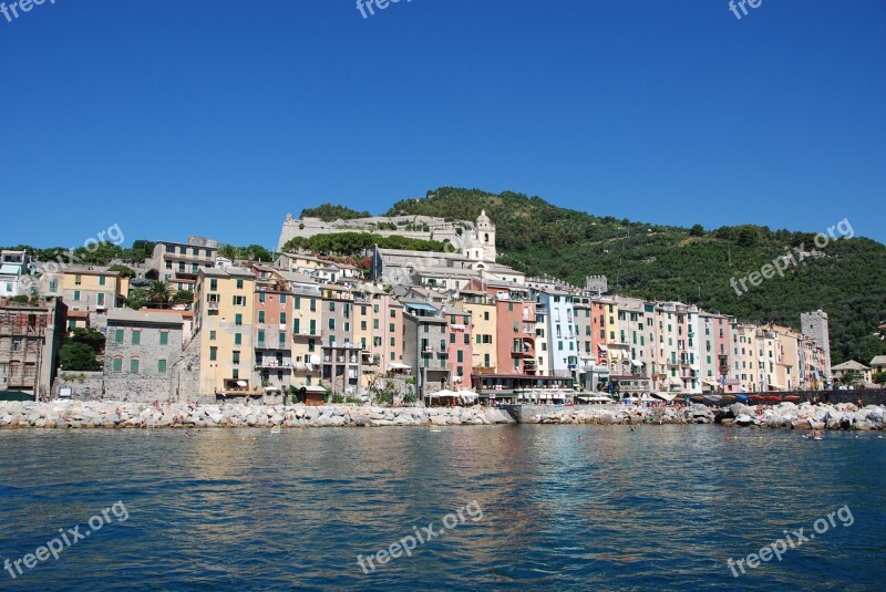 Sea Cinque Terre Landscape Liguria Italy