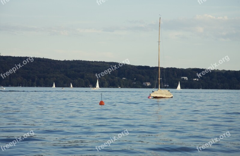 Starnberger See Starnberg Lake Boat Landscape