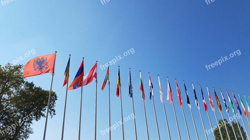 Europe Flags Strasbourg Eur Ready Free Photos