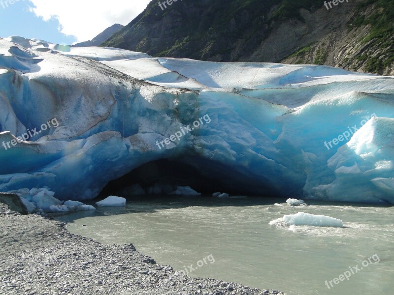 Alaska Glacier Cave Ice Nature