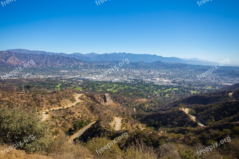 Griffith Park Mountain Holly Hollywood Free Photos