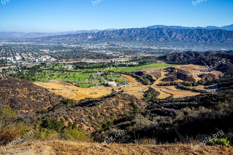 Griffith Park Mountain Holly Hollywood Free Photos