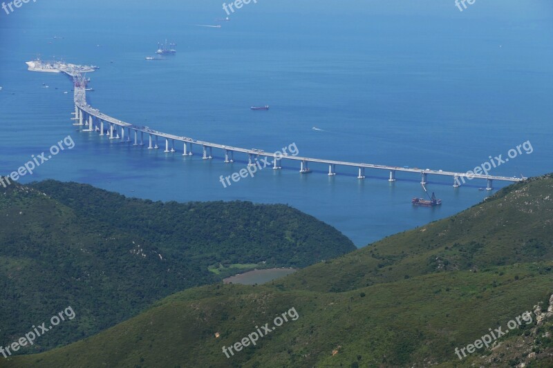 Hong Kong Bridge Site Macau Macao China